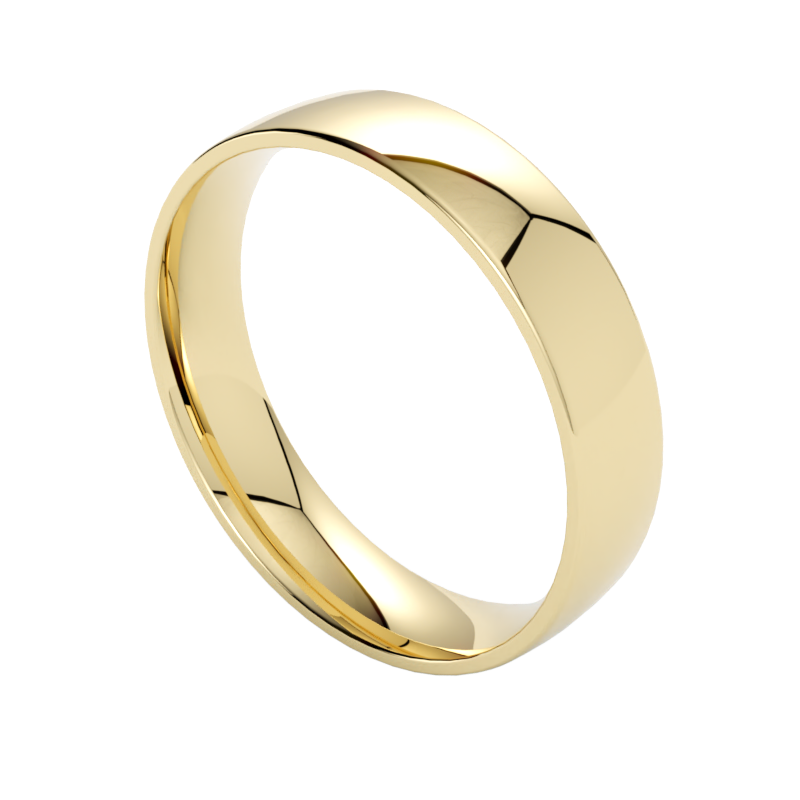 gładkie obrączki ślubne złoto żółte 585